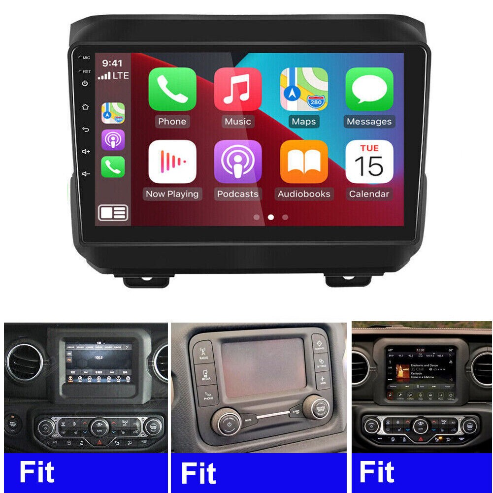 For Jeep Wrangler JL 2018-2023 Android 13 Car Stereo Radio Carplay GPS WiFi 32GB