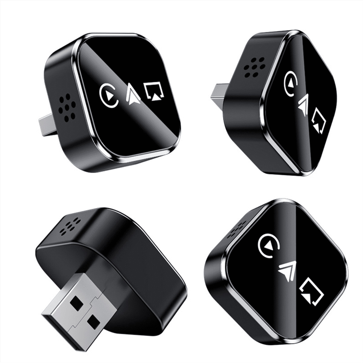 Unbranded 3 in 1 Wireless Carplay Adapter AirPlay Carplay USB Dongle, Black –