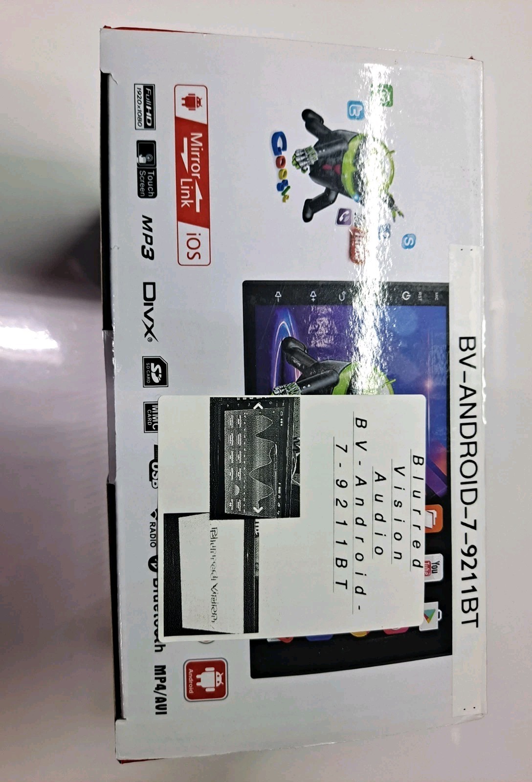 Blurred Vision Audio BV-Android-7-9211BT New ✅
