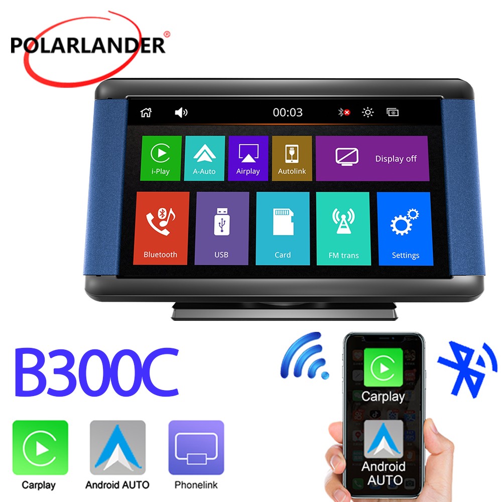 7” LCD Car MP5 Player Carplay Android Auto BT FM Radio With Remote Control