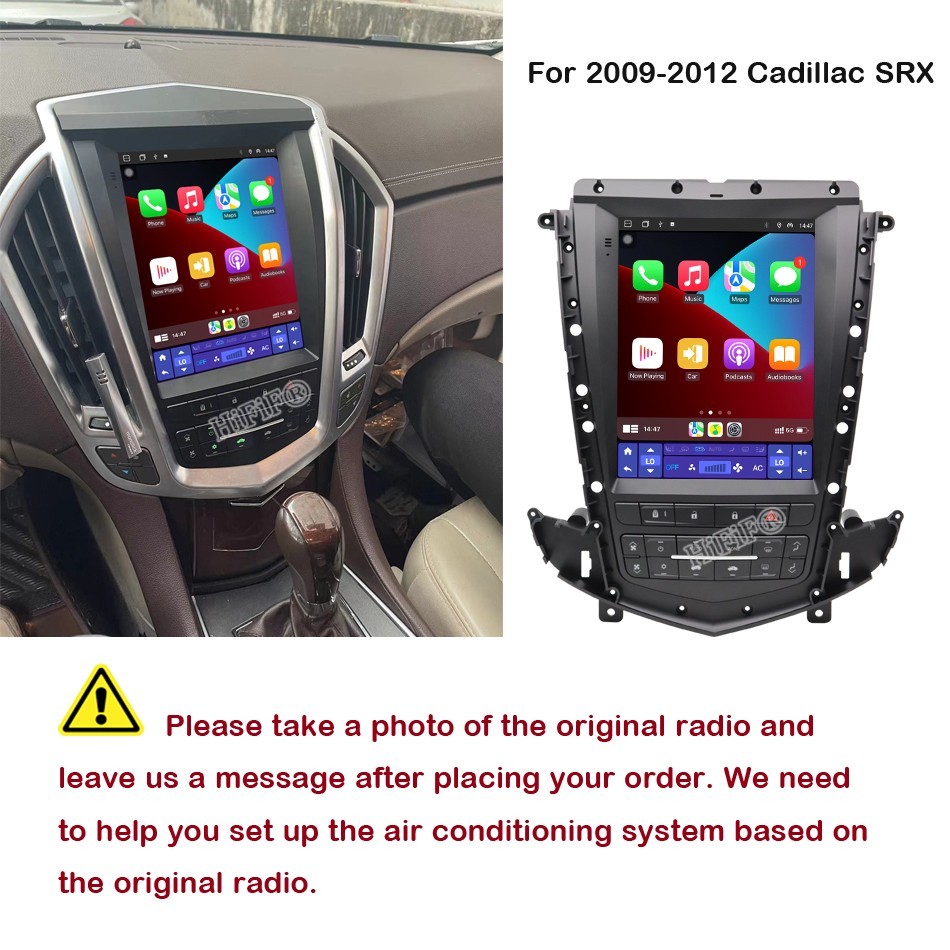 Android For Cadillac SRX 2009-2012 Car Radio Video Player GPS Navi Stereo WIFI