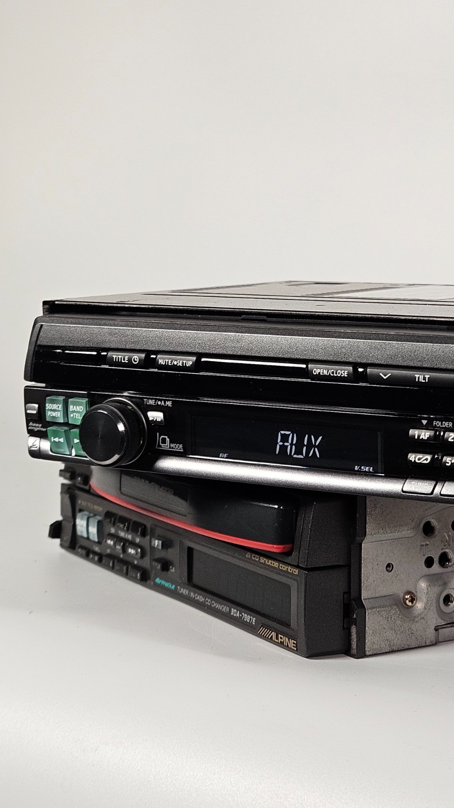 ALPINE CVA-1014R + KCE-104V BRAND NEW Tested Working Rare Vintage Alpine