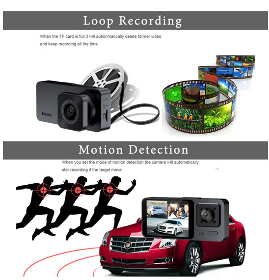 Dash Cam Car DVR Camera Front Inside 1080P Infrared Night Vision Video Recorder