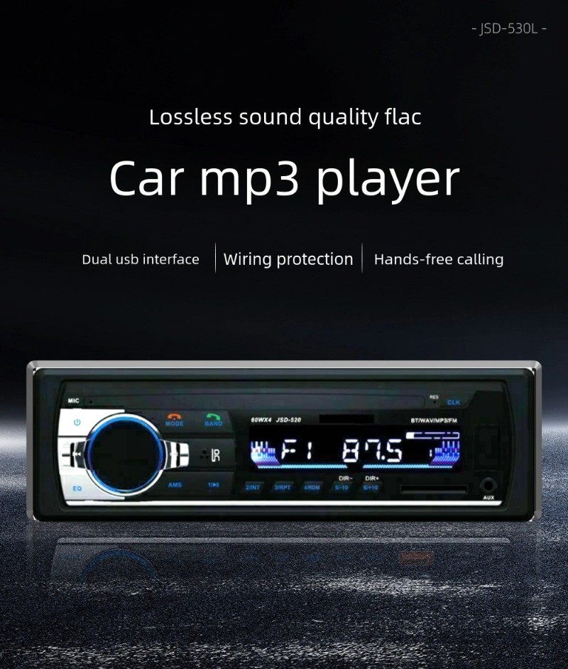 Bluetooth Car Stereo Audio In-Dash FM Aux Input Receiver SD USB MP3 Player Radio