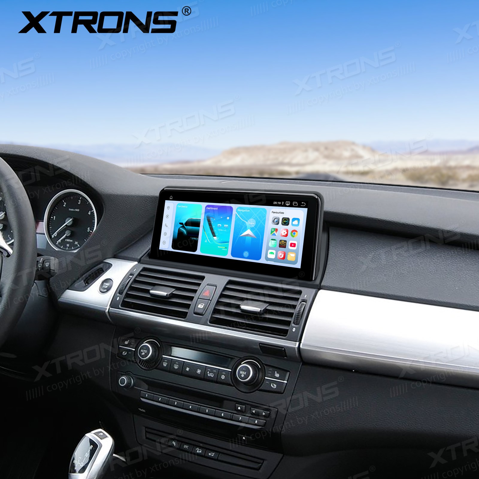 8-Core 8+256G 4G Android 14 Car Screen Retrofit Stereo For BMW X5 X6 E70 E71 CCC