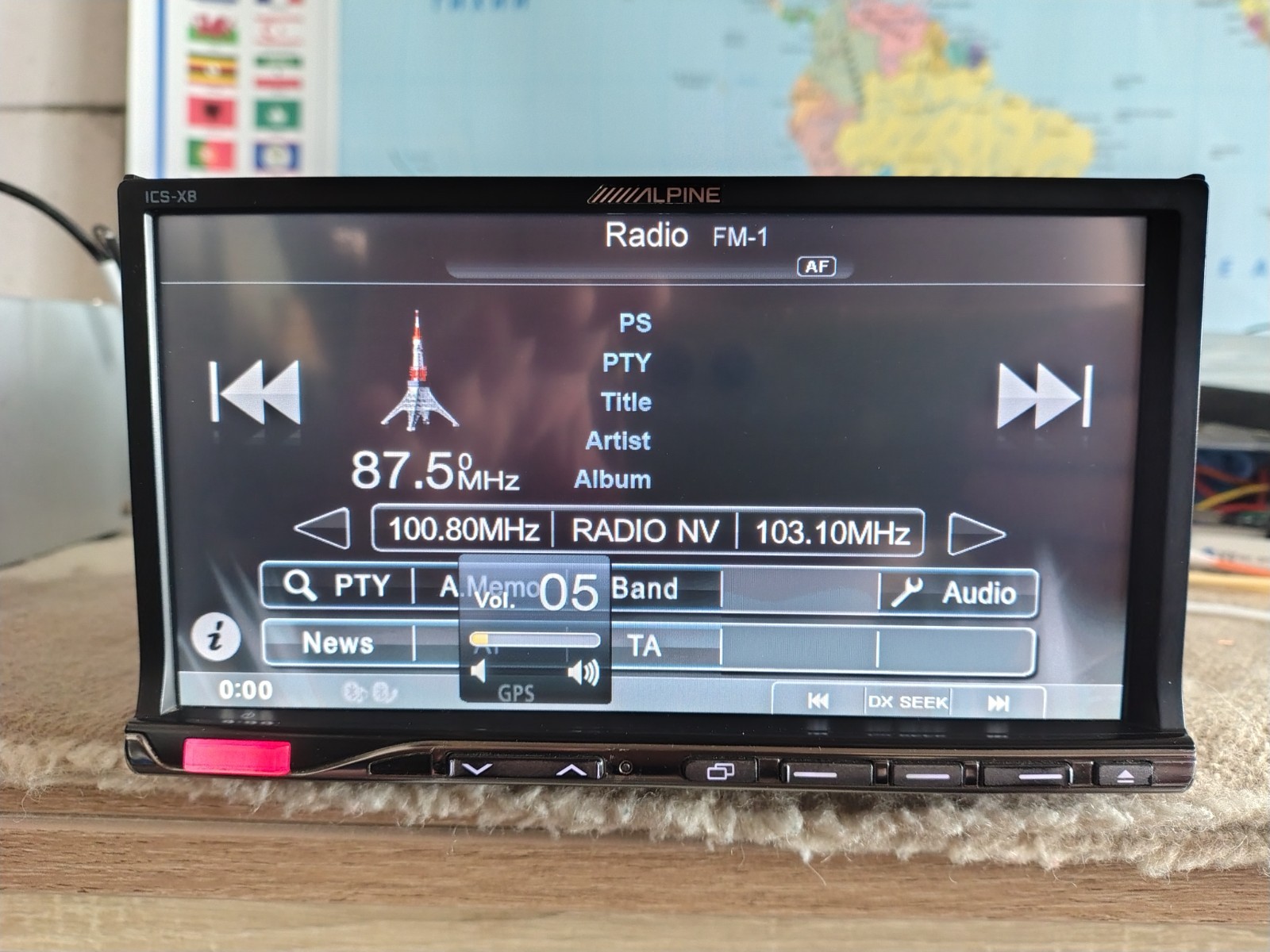 Alpine ICS-X8 Car Stereo Mobile Media Station Fully Working Good Shape Bluetooth