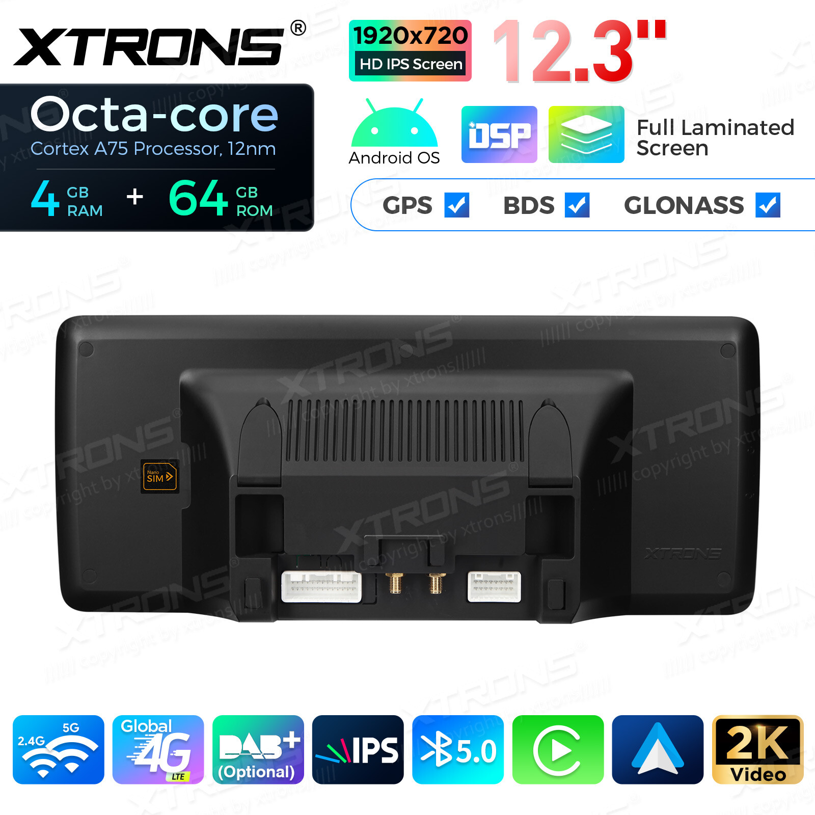 12.3″ Android 13 Car Stereo GPS Navi 4G WIFI CarPlay DSP For Benz W176 X156 W463