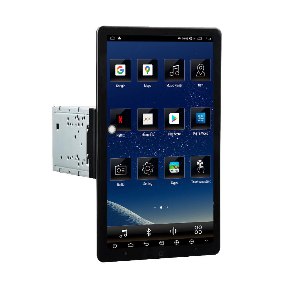 4+64G Double Din Car Stereo Radio Player Android GPS Touch Screen Navigation BT