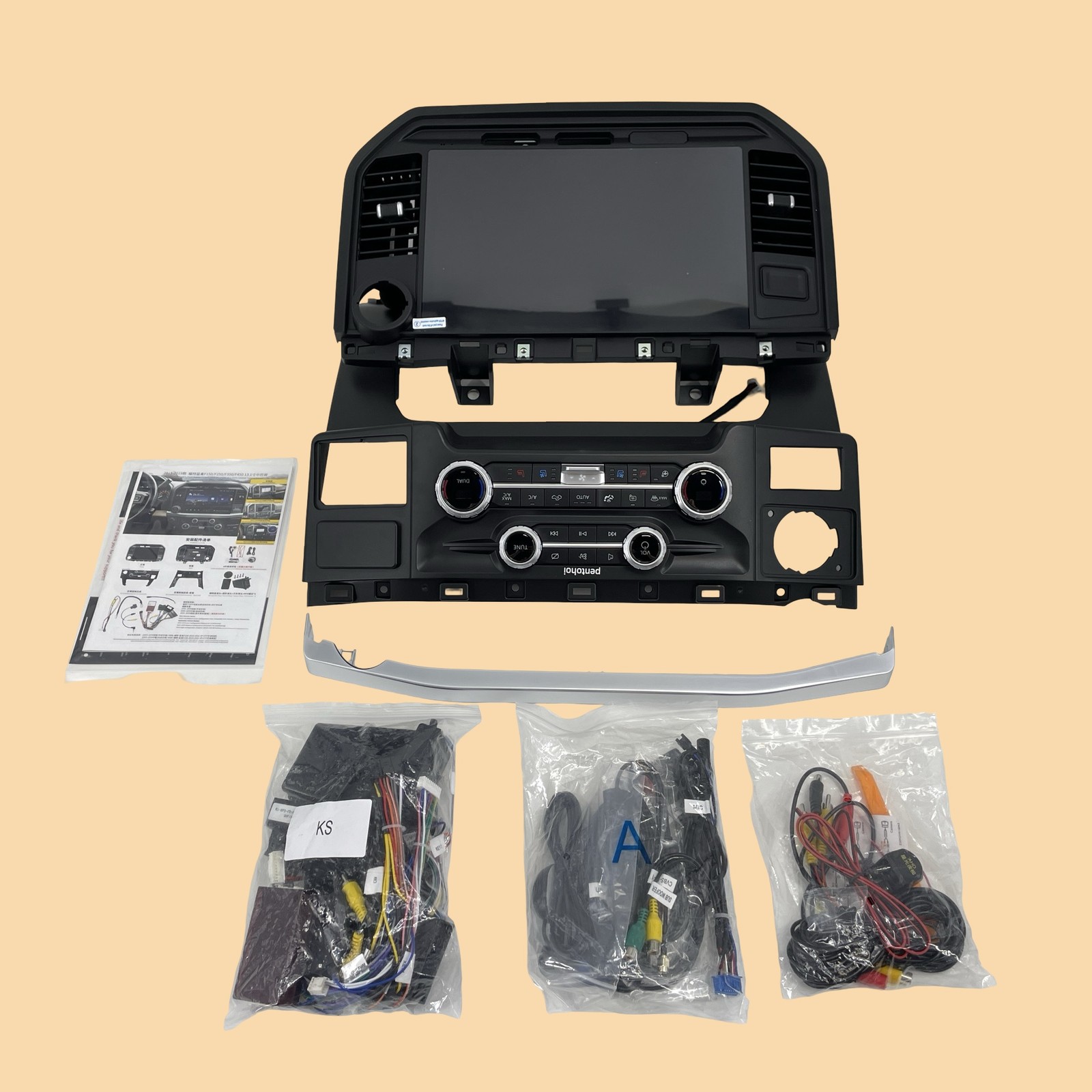Pentohoi Ford F150 2015-2021 Car Radio Android14 13.1″ Display 6GB+64GB #NO2465