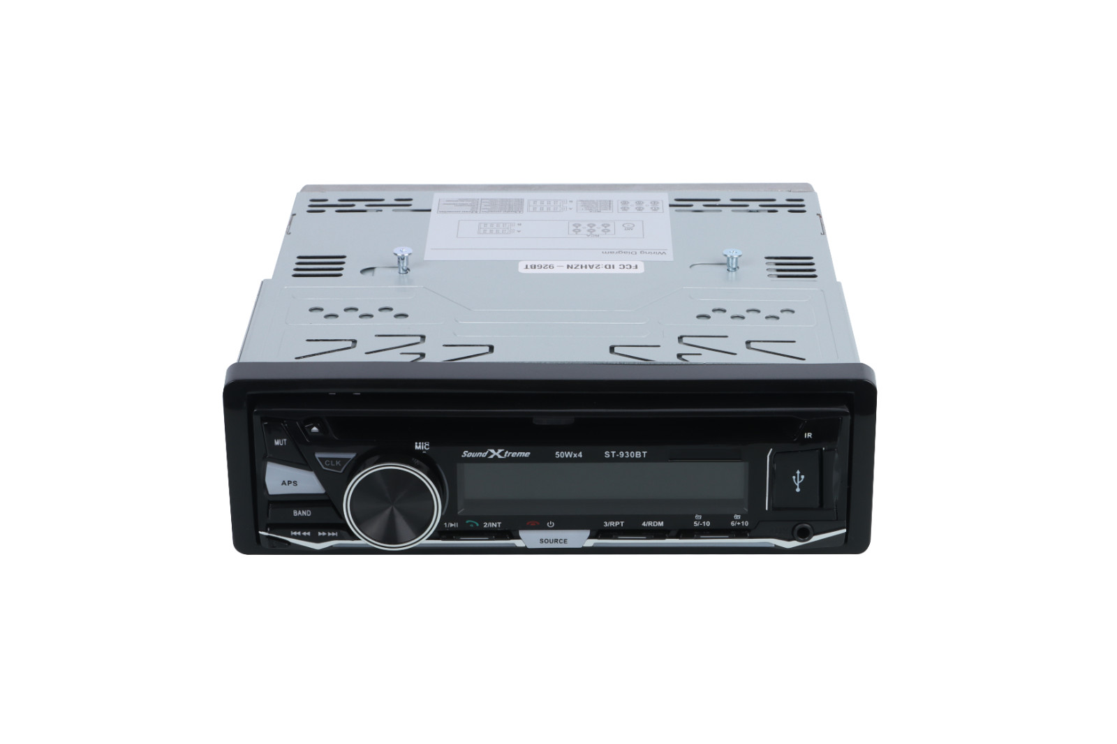 SoundXtreme Single DIN Bluetooth AM FM USB AUX SD CD Player Car Radio Receiver