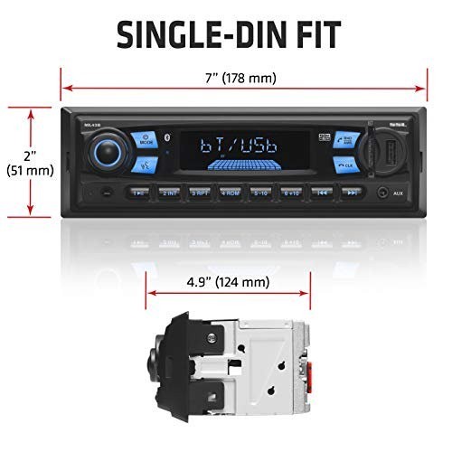 Sound Storm Laboratories ML43B Multimedia Car Stereo MP3 Player Single Din Black