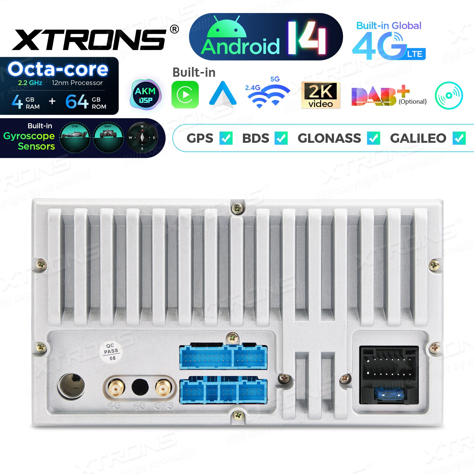 10.1″ Android 13 Car GPS Stereo DVD Radio Double 2 DIN Navi 2+32GB Universal
