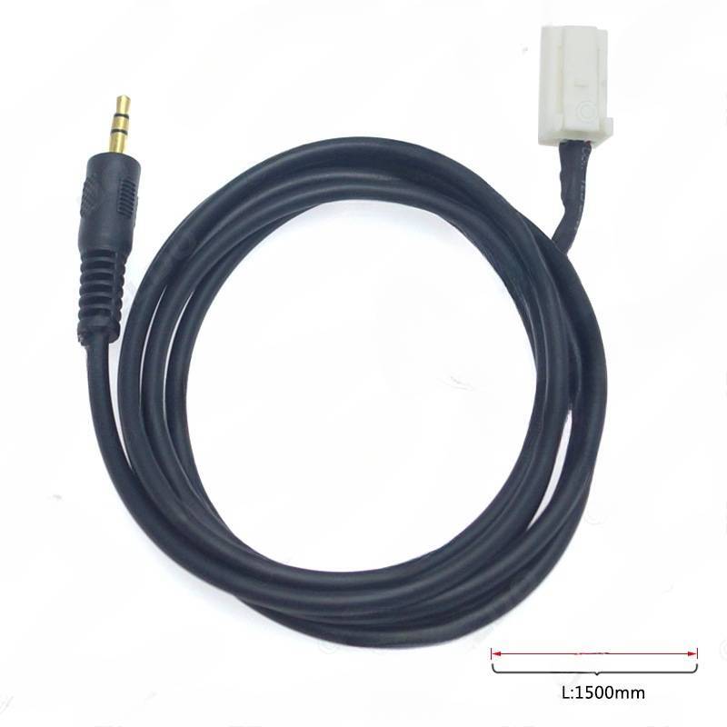 for SX4/Swift/Jimny/Vetra 3.5mm car audio AUX input adapter male connector