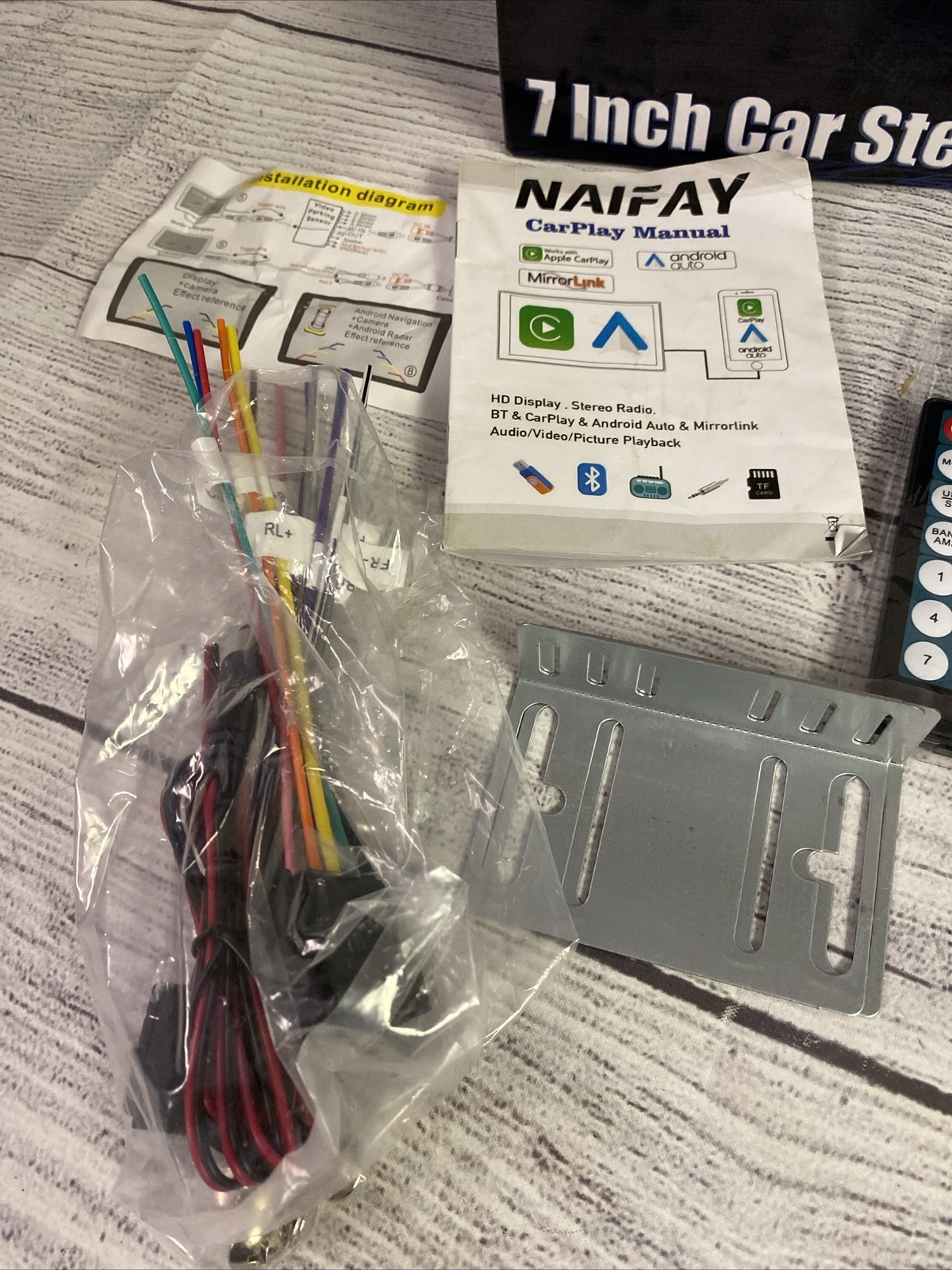 Naifay 7 Inch Car Stereo Double Din With Bluetooth 5.1 Touchscreen FREE SHIPPING