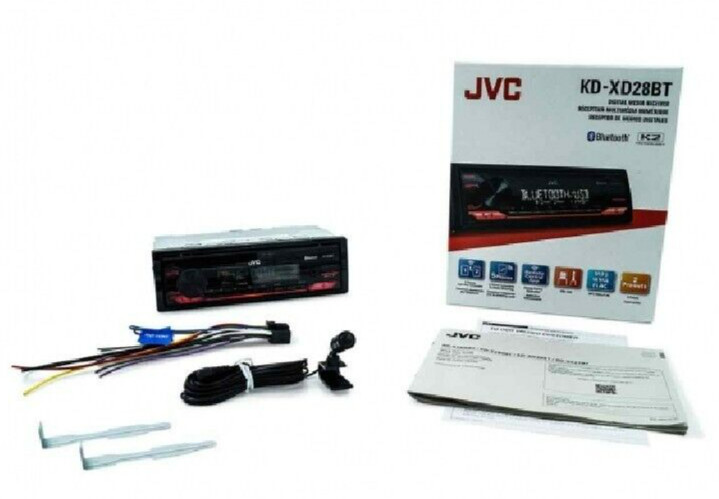 JVC KD-XD28BT Bluetooth Media Player Car Stereo Android iPhone MP3 AM FM USB Aux
