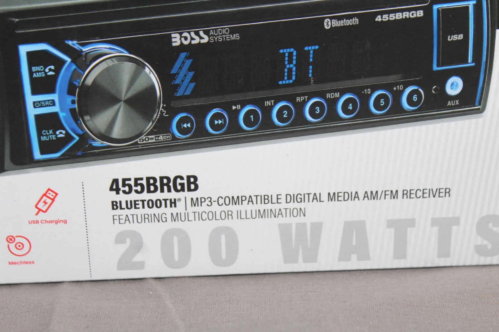 Boss Audio Systems: Elite ~ 455BRGB ~ Bluetooth Car Stereo ~ New In Box