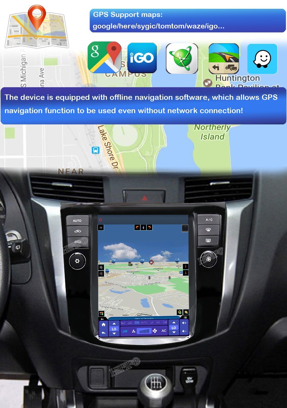 Android 15 Carplay Car Stereo Radio GPS Navi For Nissan NAVARA NP300 2016-2022