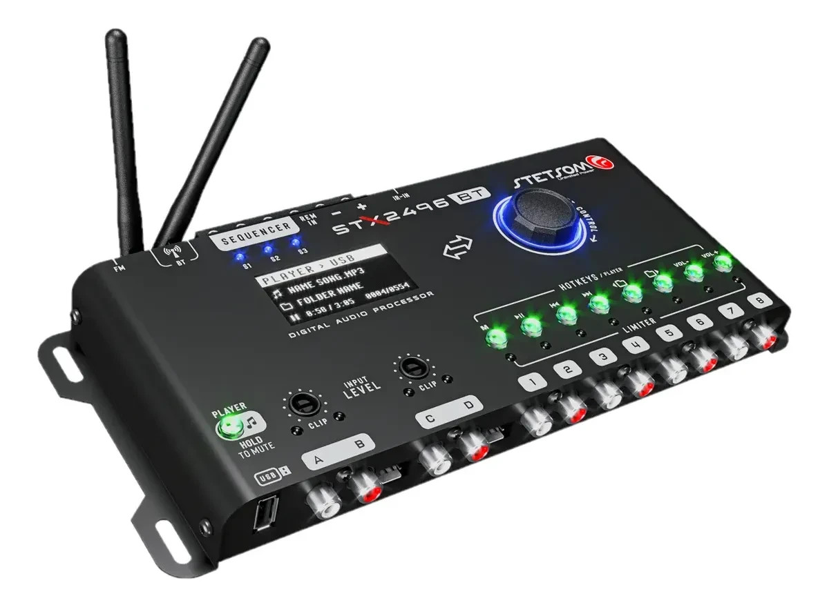 Stetsom Stx2496 BT Processor Launch with App Player