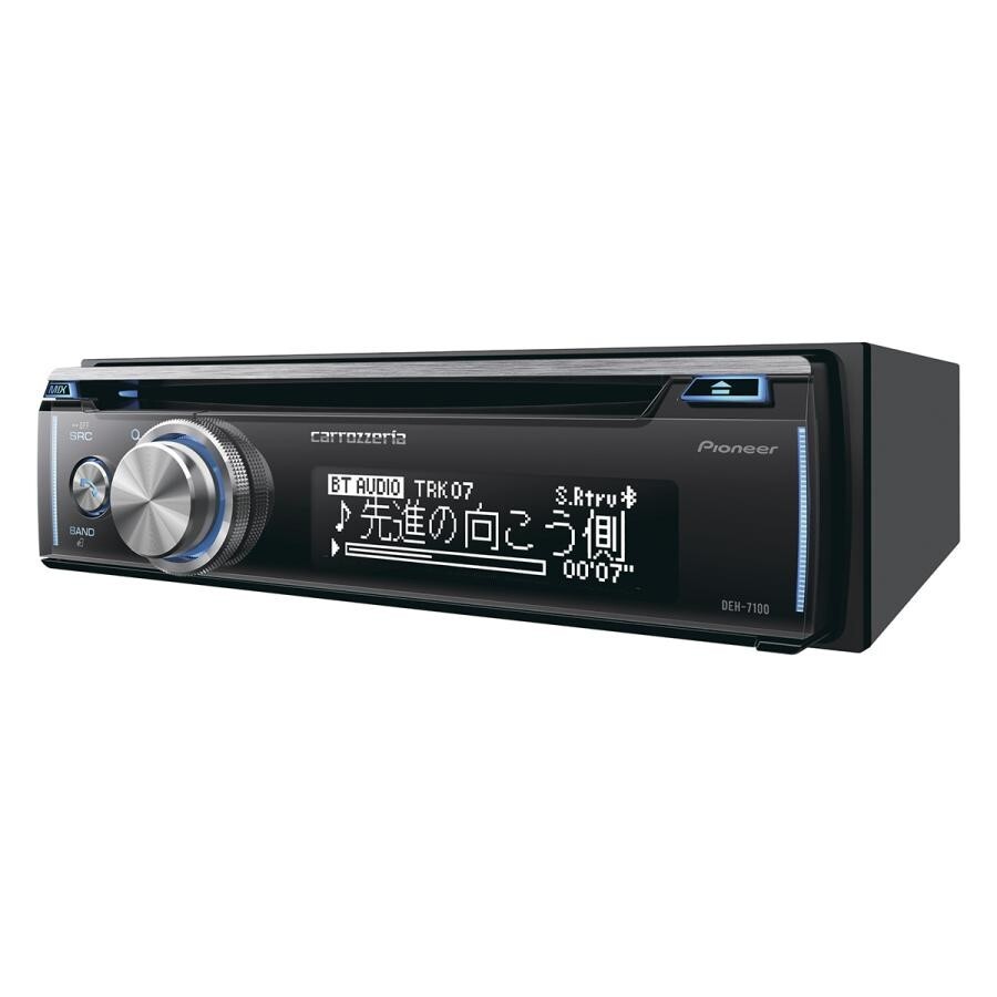 Pioneer Carrozzeria DEH-7100 CD USB Bluetooth Car Audio Black 1kg 1.9in 200W