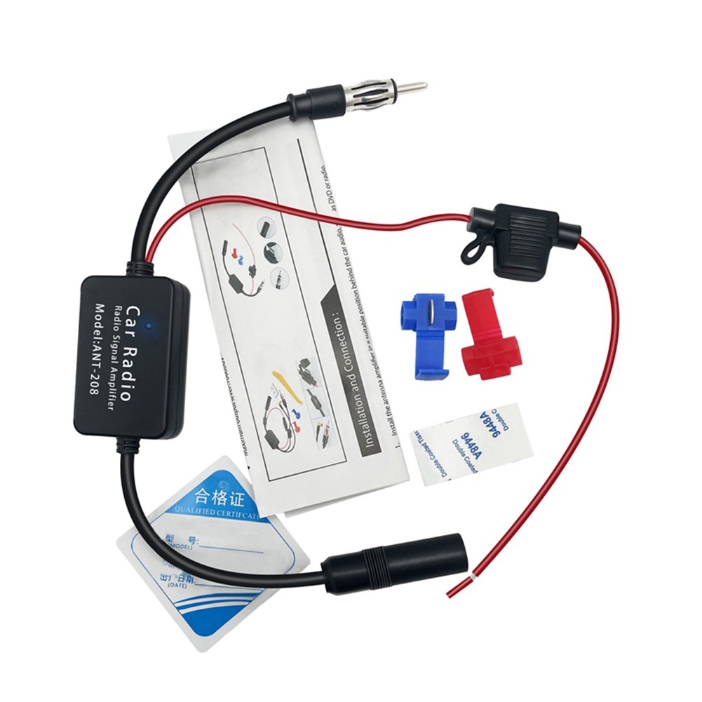 1Set ANT208 Car Active Antenna 12V FM Amplifier Accessories Multifunctional T4H3