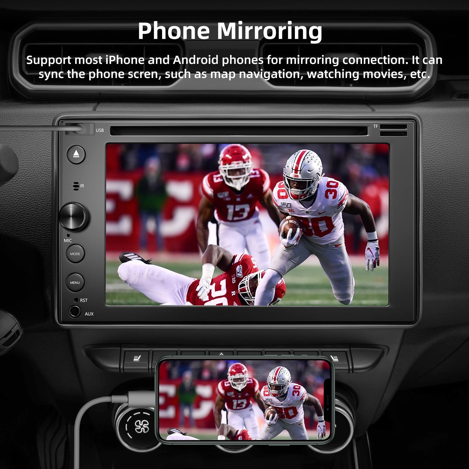 Double Din Car Stereo, Touch Screen Car Radio Receiver