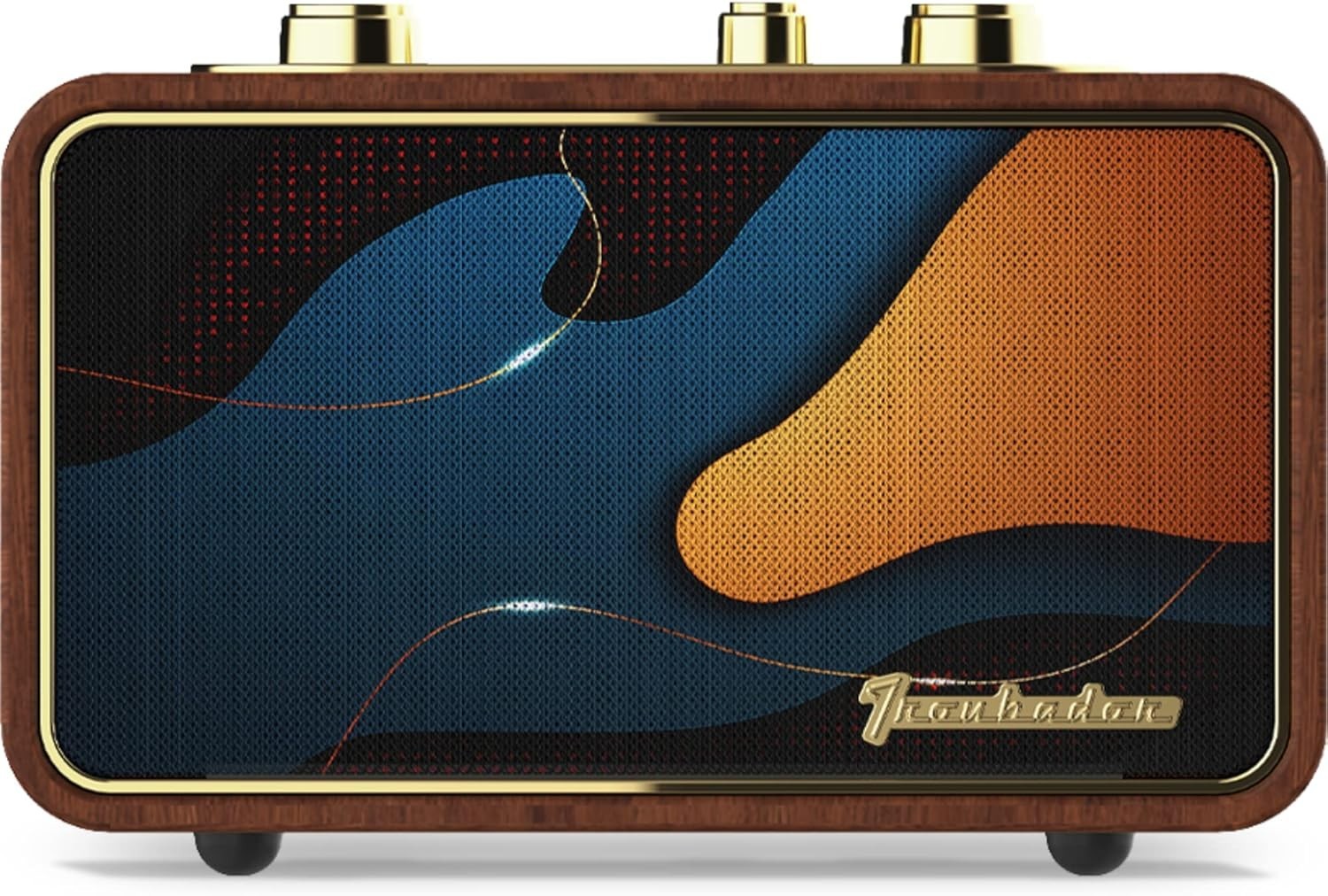 Retro Wood Bluetooth Radio, Vintage AM/FM Speaker, 10W Subwoofer, AUX, Retro …