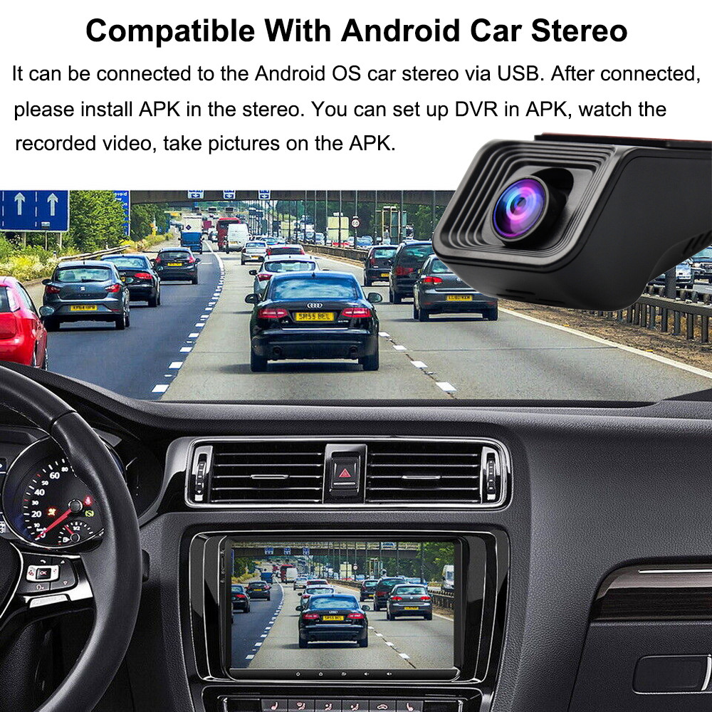 170° WiFi Dash Cam Recorder Car Camera HD 1080P Car DVR For Android Car Stereo