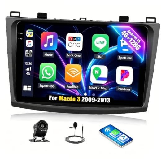 [4G+128G ]Android 15 for Mazda 3 2009 2010 2011 2012 2013 Car Stereo P1-4+128G