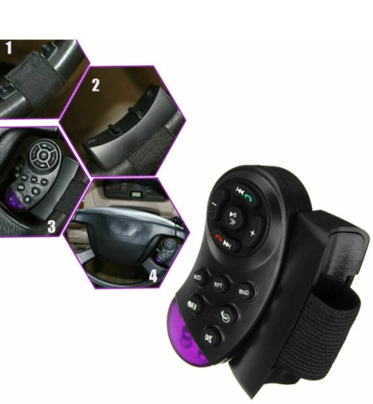 SODIAL Wireless Steering Wheel Remote 11 Button CD DVD MP3 GPS Open Box
