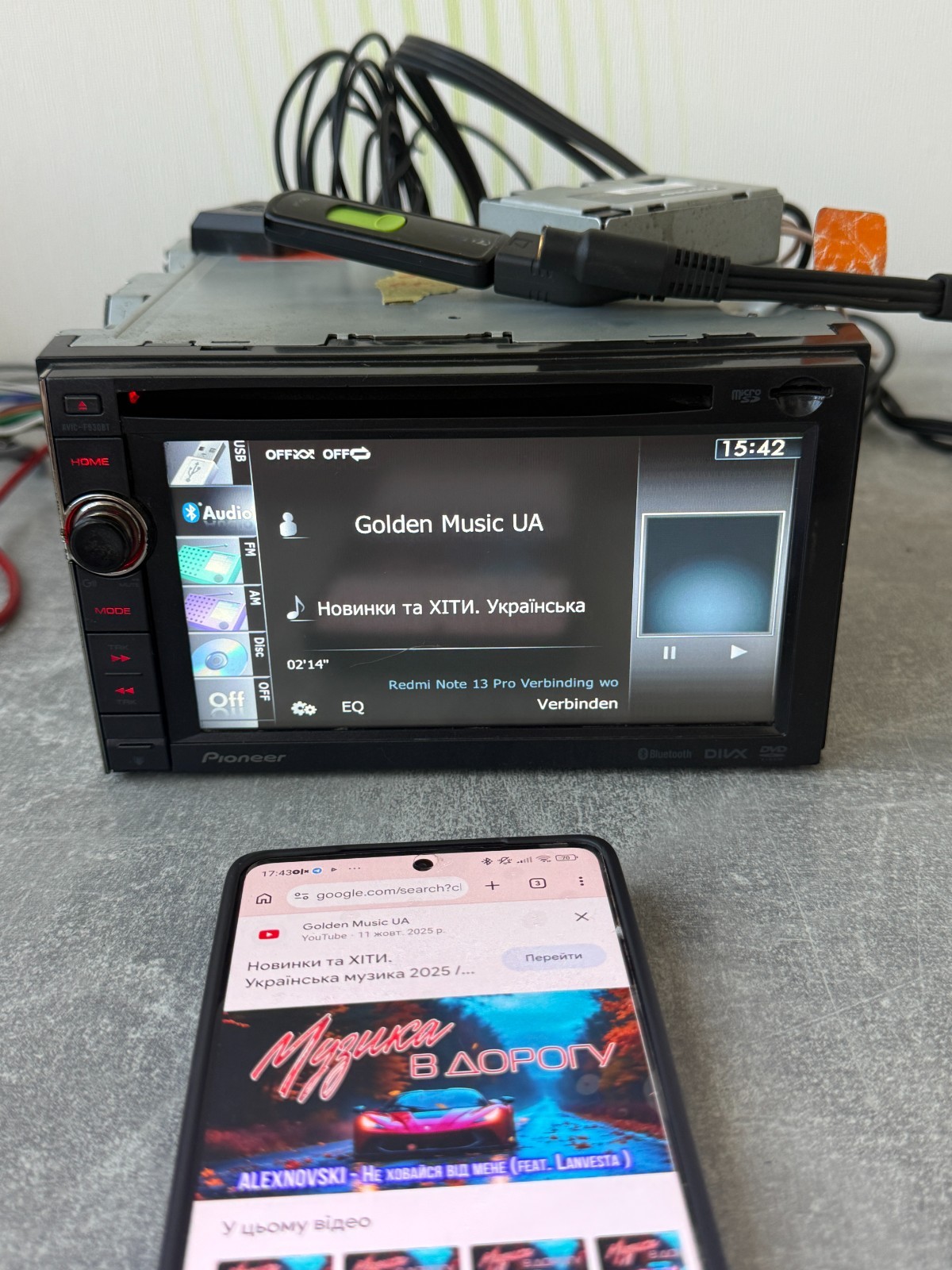 Pioneer AVIC-F930BT 6.1″ 2DIN GPS Navigation Bluetooth DvD CD Multimedia Car Ste