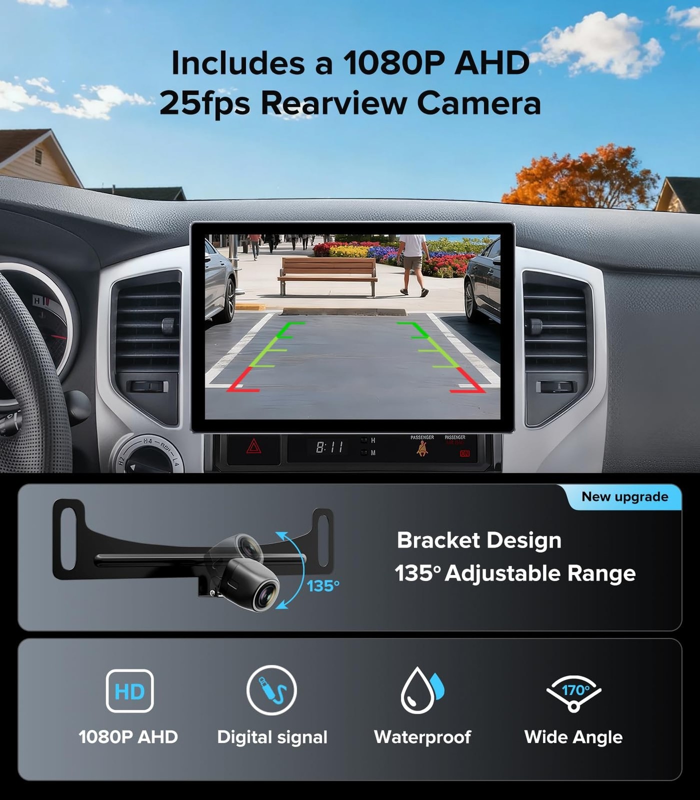 11.5”Car Radio for Toyota Tacoma Stereo 2005-2015 with Wireless CarPlay & An…