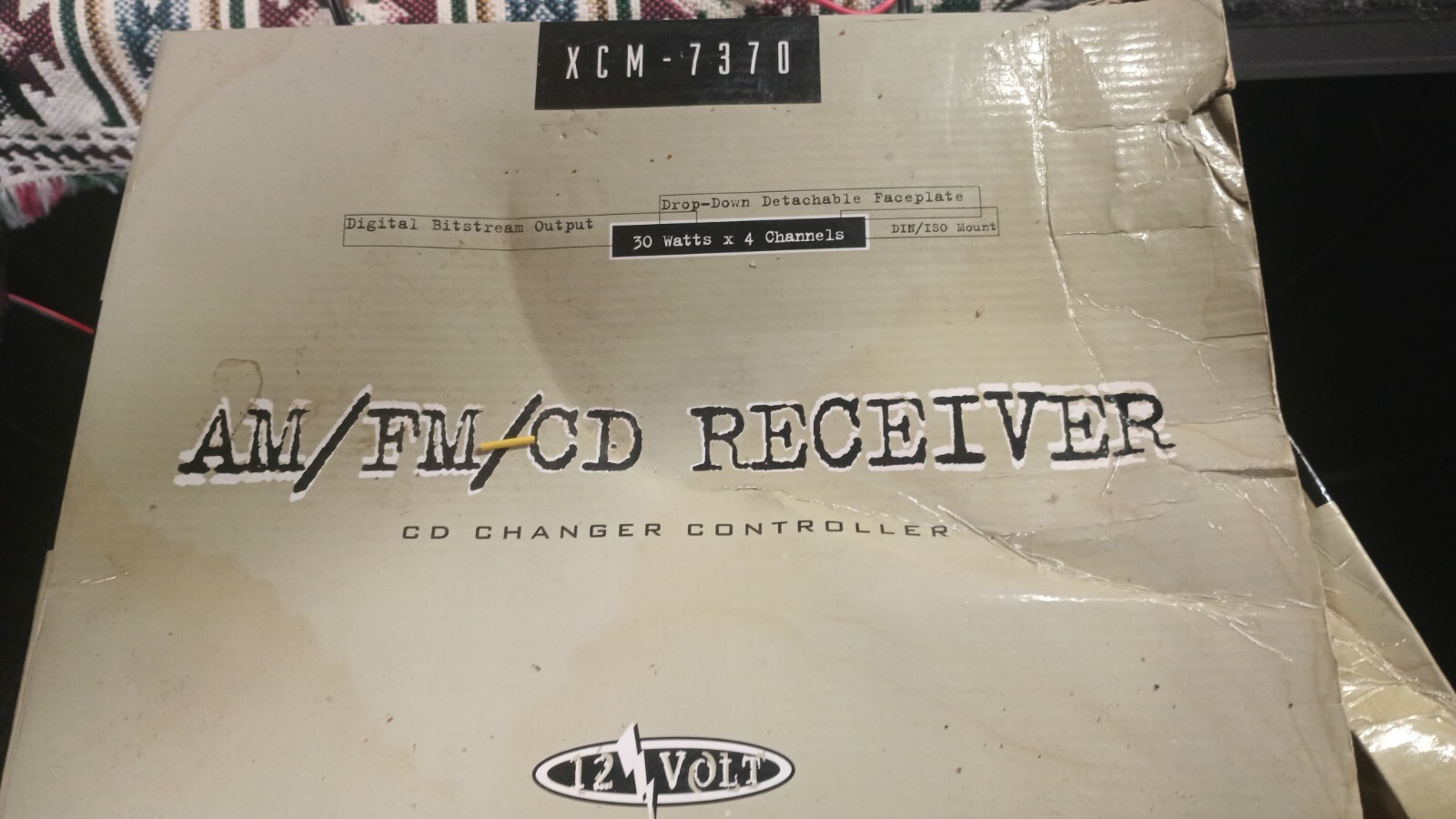 VTG Rare Old School Sherwood XCM 7370 Car Stereo CD Deck Digital Audio Out DTS