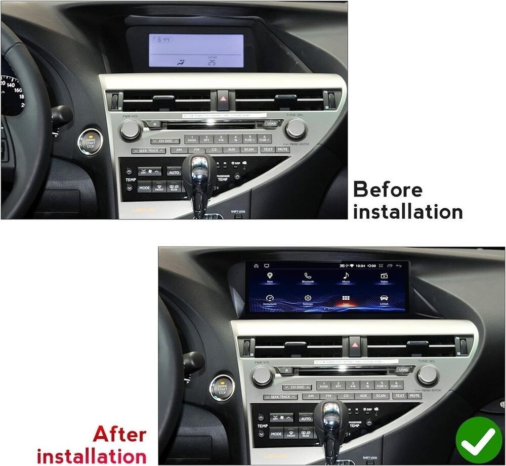 10.25″For Lexus Rx Rx350 Rx450 09~15 Car Radio Android Auto Apple Carplay 8+128G