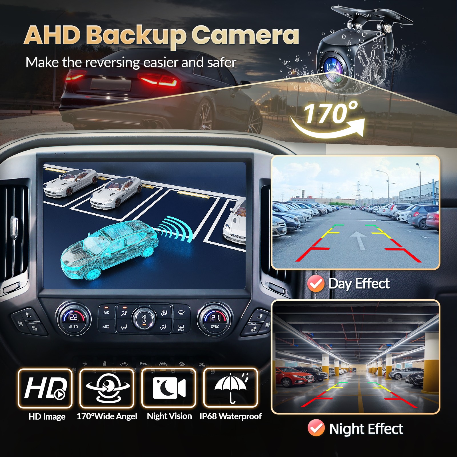 13.1″ Screen Android Car Radio GPS For Chevrolet Silverado GMC Sierra 2014-2018