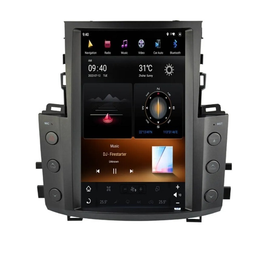 8+128GB 13.6″ Large Screen Car Stereo GPS Navi Carplay For Lexus LX570 2007-2015
