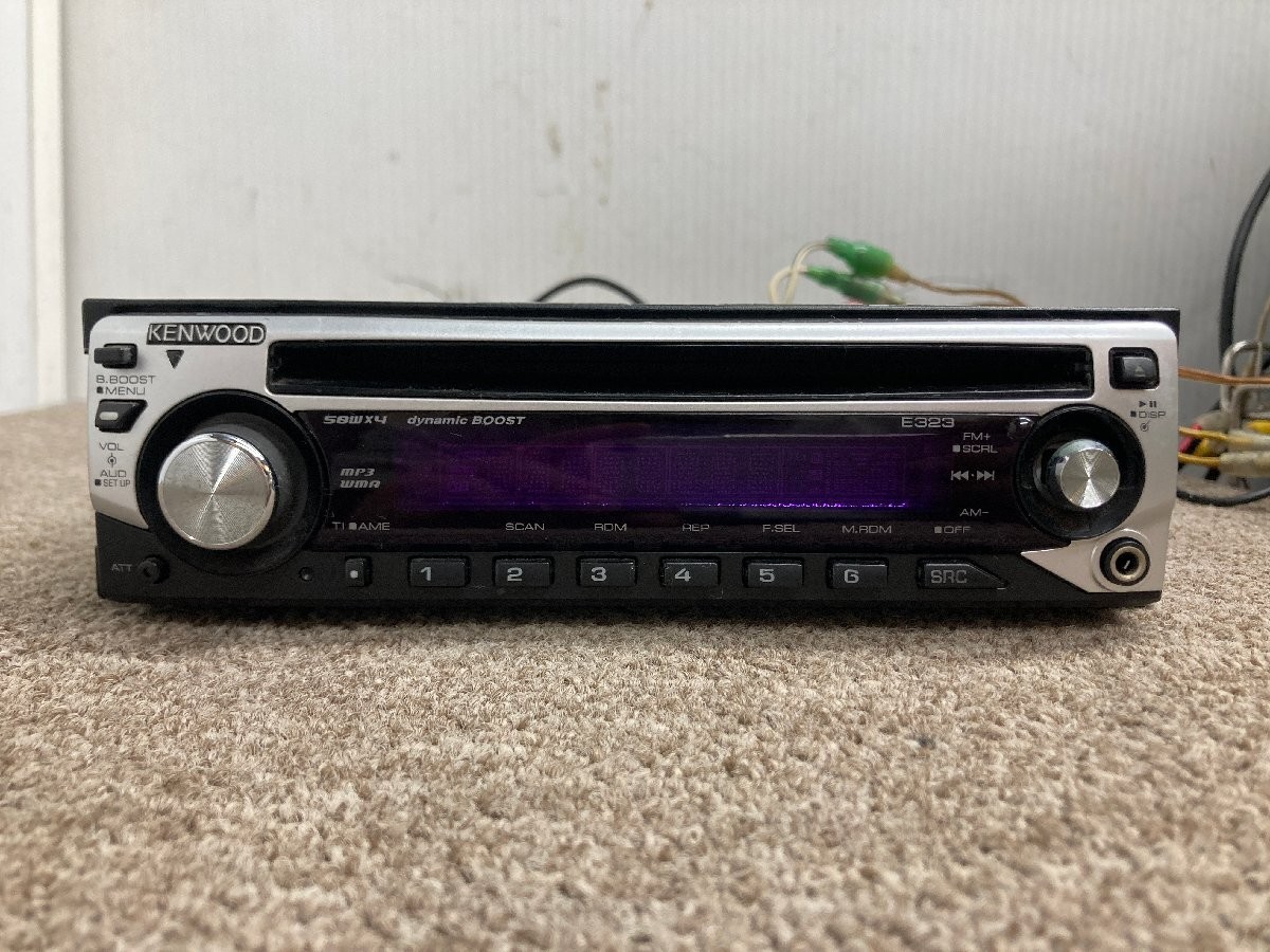 Kenwood E323STN 1DIN CD MP3 AUX Car Audio Near Mint JAPAN