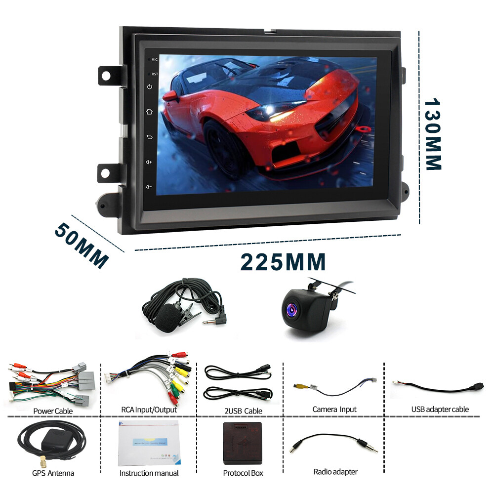 2+32GB Android 13 For 2006-2010 Ford Explorer 7″ Car Stereo Radio Carplay GPS FM