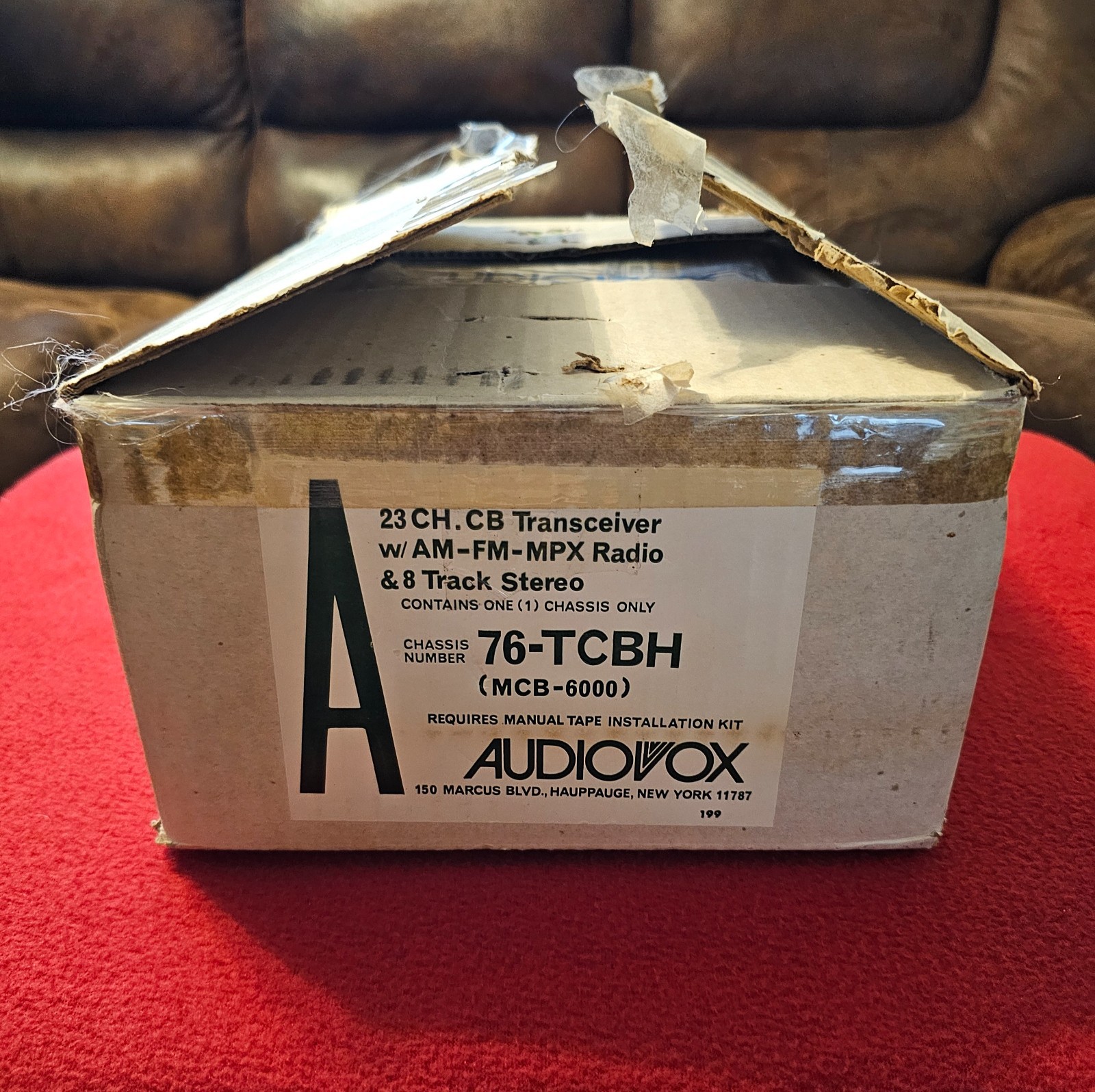 Audiovox 23 Ch. CB Car Radio Transceiver AM FM MPX 8 Track Stereo MCB-6000 NOS