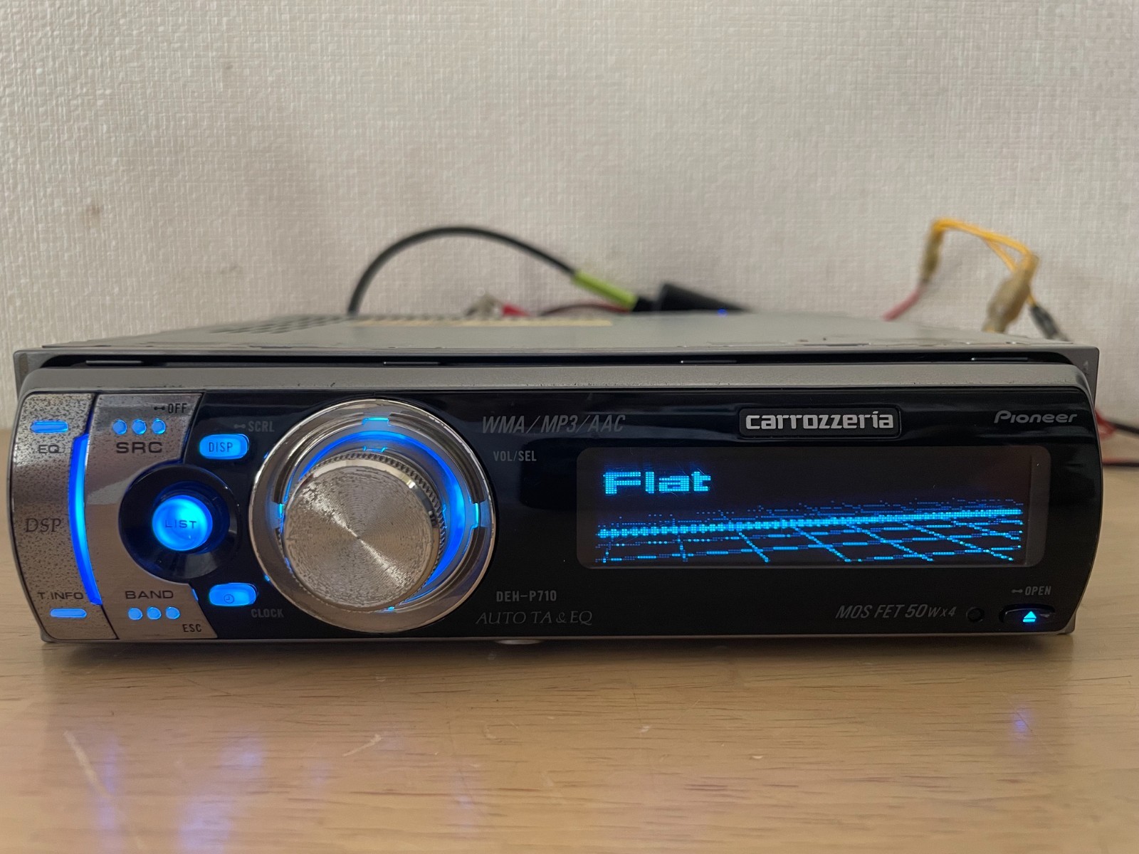 Pioneer Carrozzeria DEH-P710 1DIN Car Audio CD Bluetooth Player Tested Working