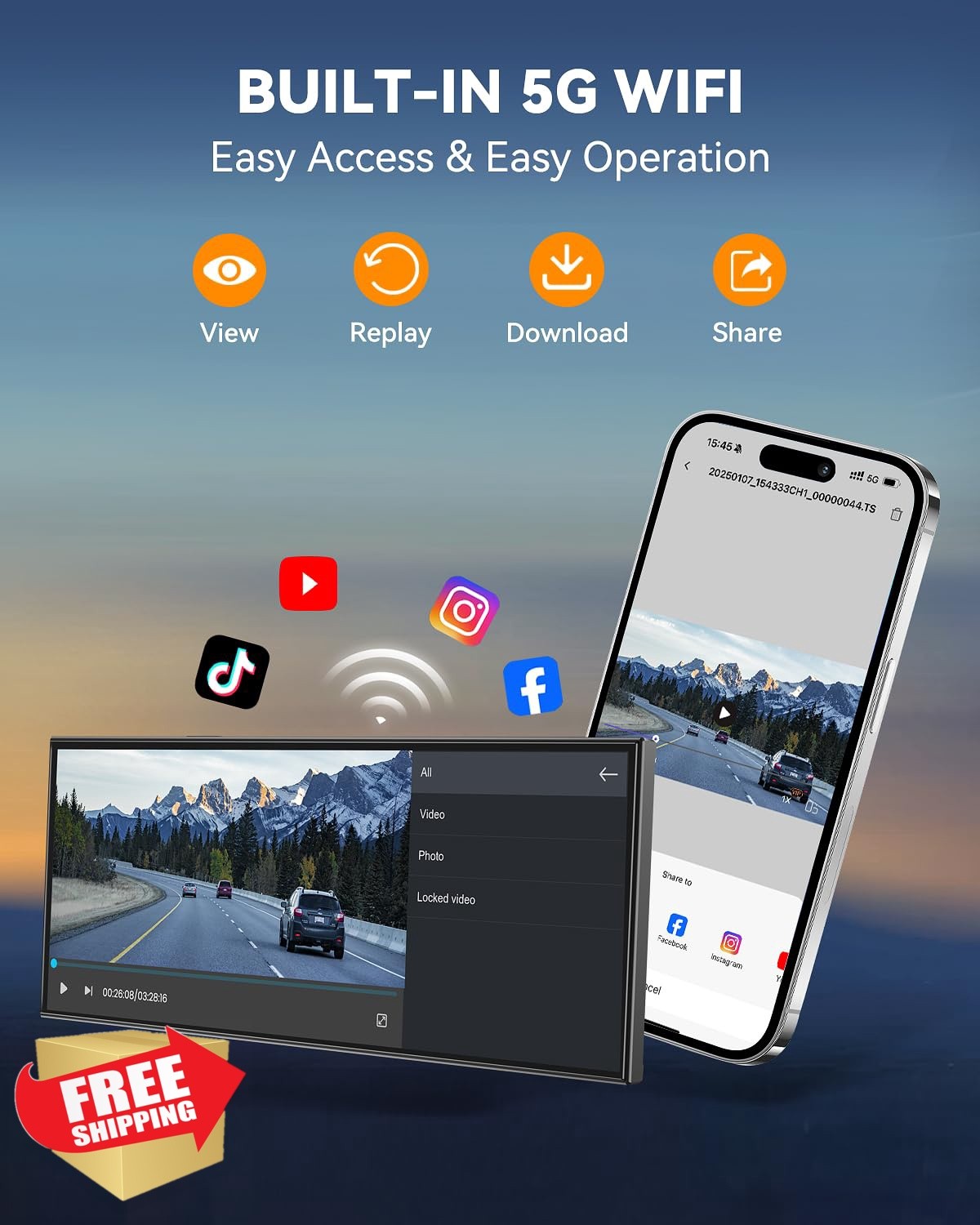 kuayvan 11.5″ Wireless Carplay Screen