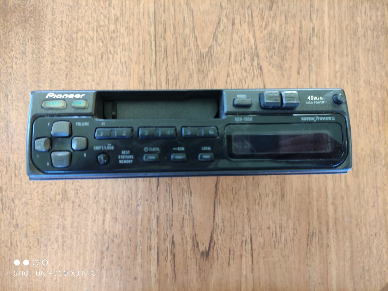 Vintage Pioneer KEH 1950 Radio Cassette Player Radio Car Stereo Removable Panel