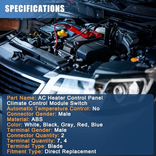 AC Heater Control Panel Climate Control Module Switch Unit Compatible with