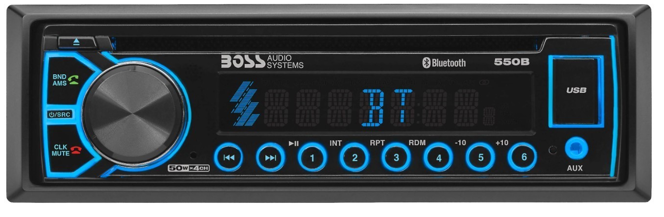 BOSS 550b CD AM/FM Receiver, BT, USB & AUX in Factory Refurbished