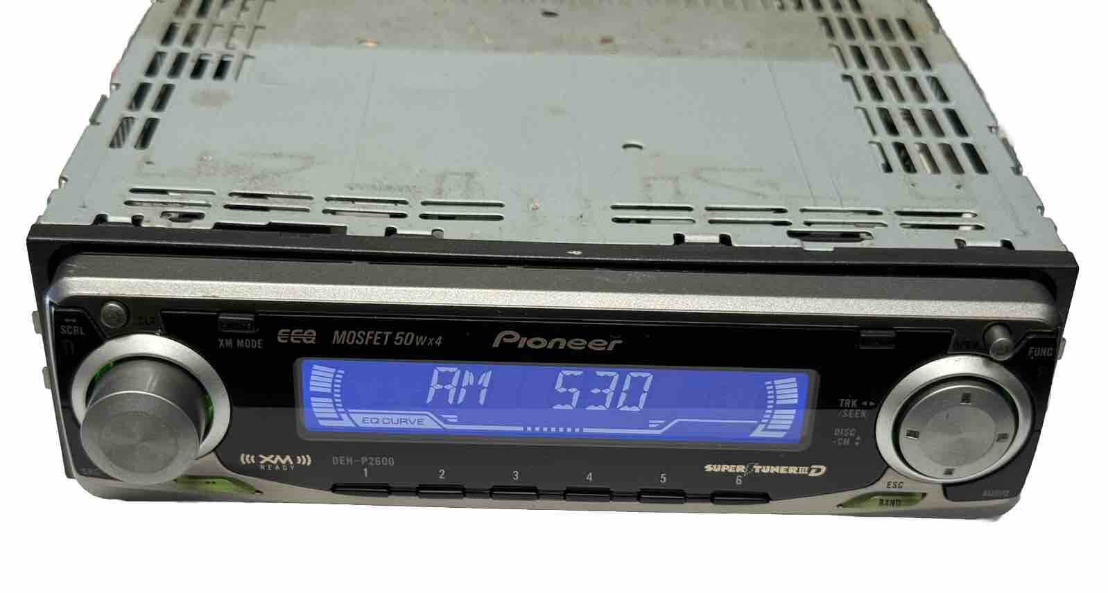 📀🚘Pioneer DEH-P2600 CD Player In Dash Receiver Car W/Accessories See Pictures￼