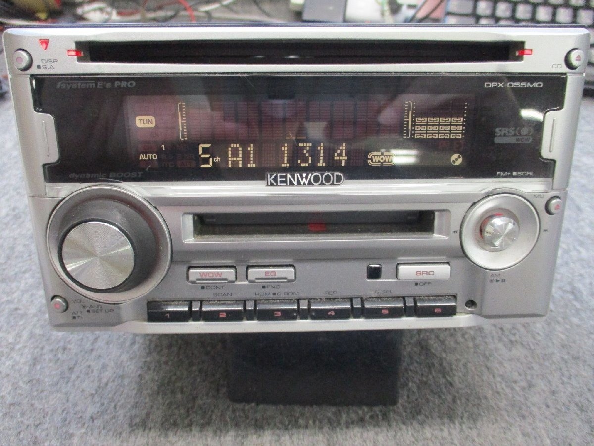 Kenwood DPX-055MDS Dual 2DIN Car Audio CD MD Player Receiver Equalizer Tested