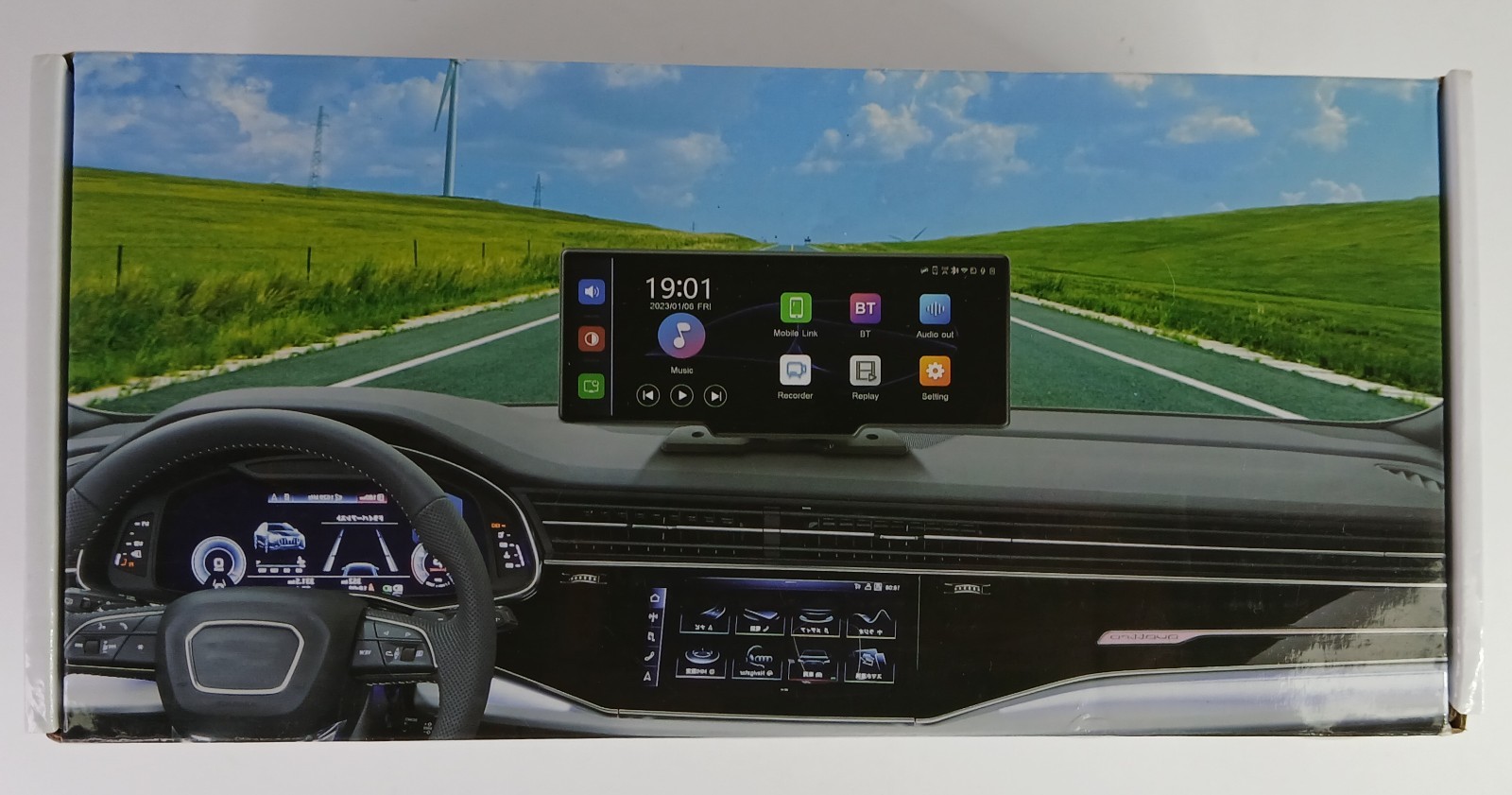 10.26″ Portable Car Wireless Apple CarPlay Android Auto FM Touch Screen Radio