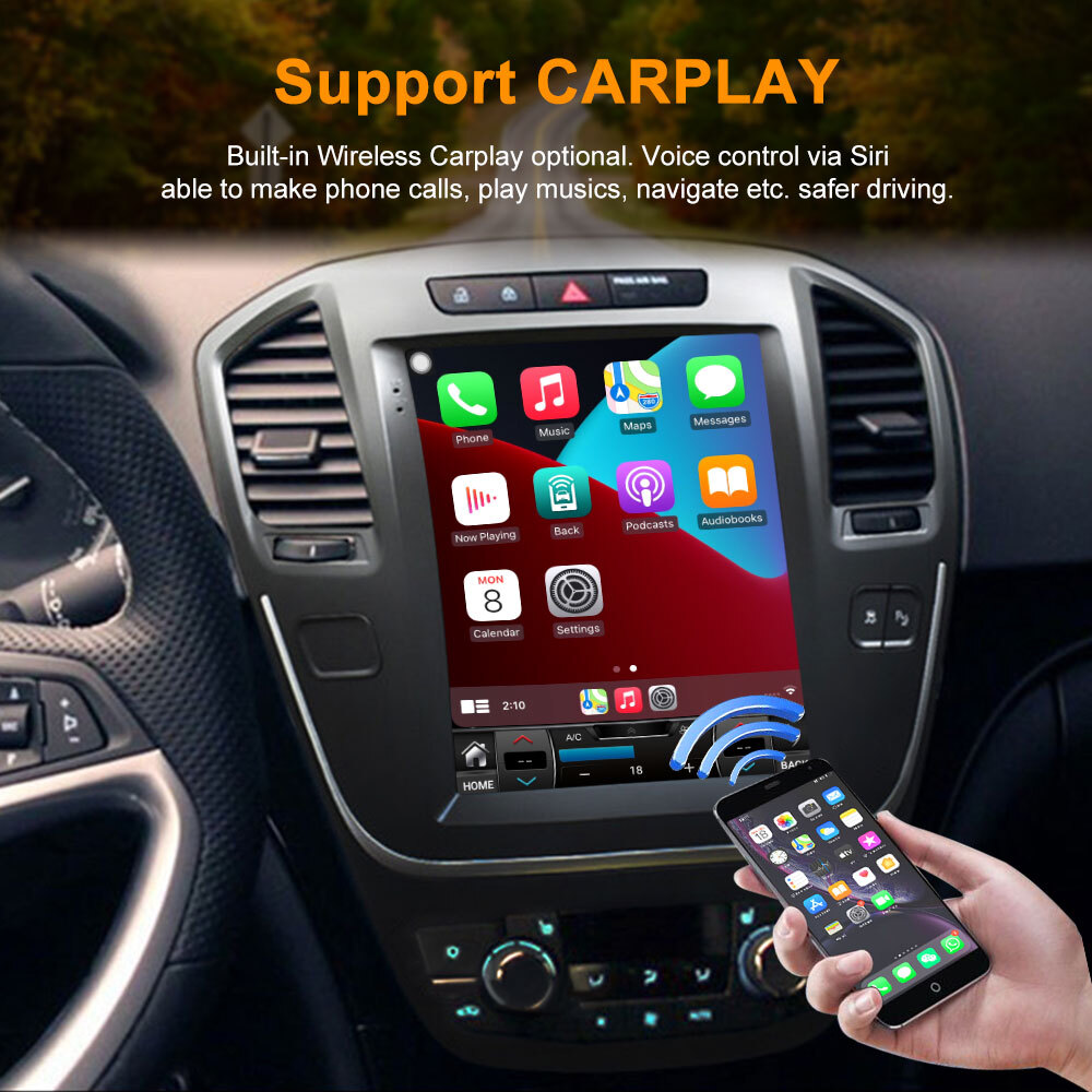 9.7 inch Android Car Radio for Buick Regal 2009-2013 Multimedia Video 8G+128G