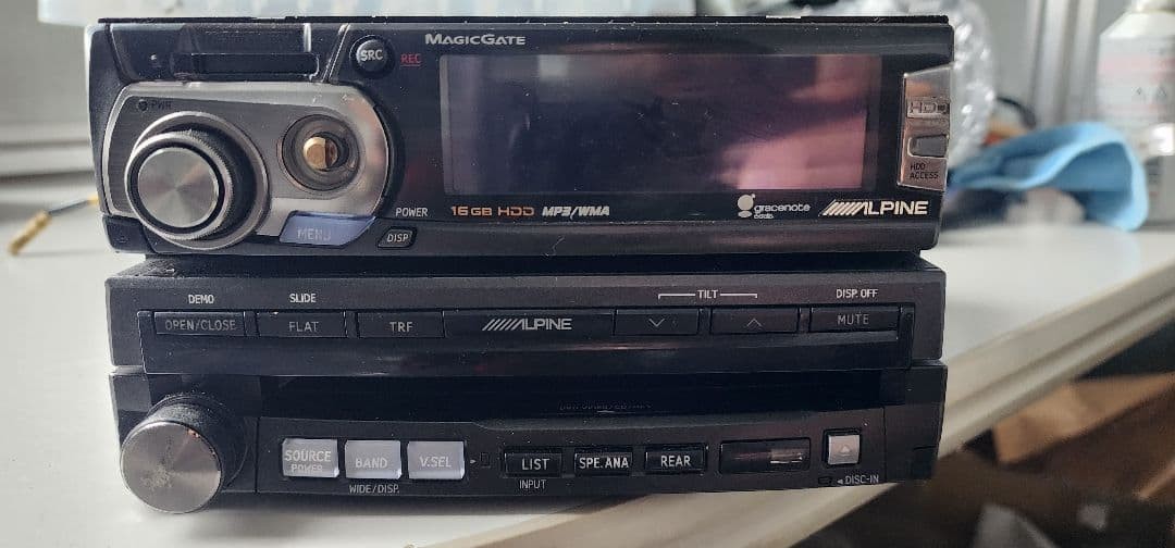 ALPINE IVA-D900J HDA-5460MS Car Multimedia HDD System Junk For Parts Japan Rare