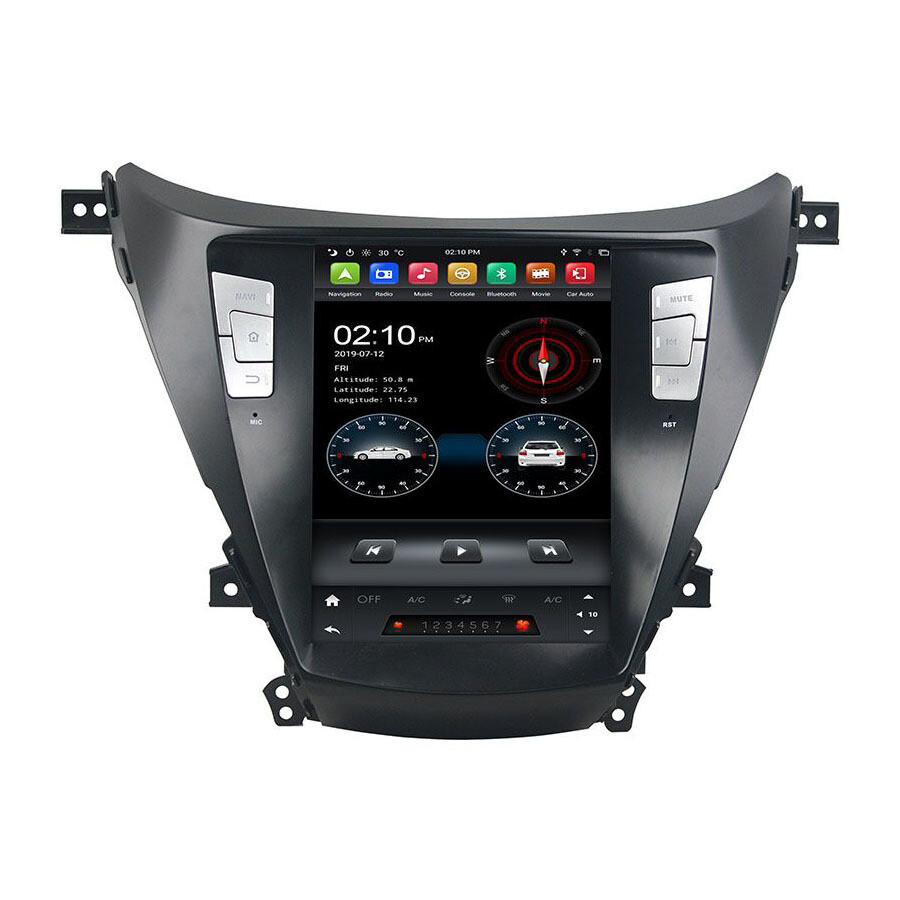 10.4″ Android Navigation Car Gps Tesla Style For Hyundai Elantra 11~13 Radio