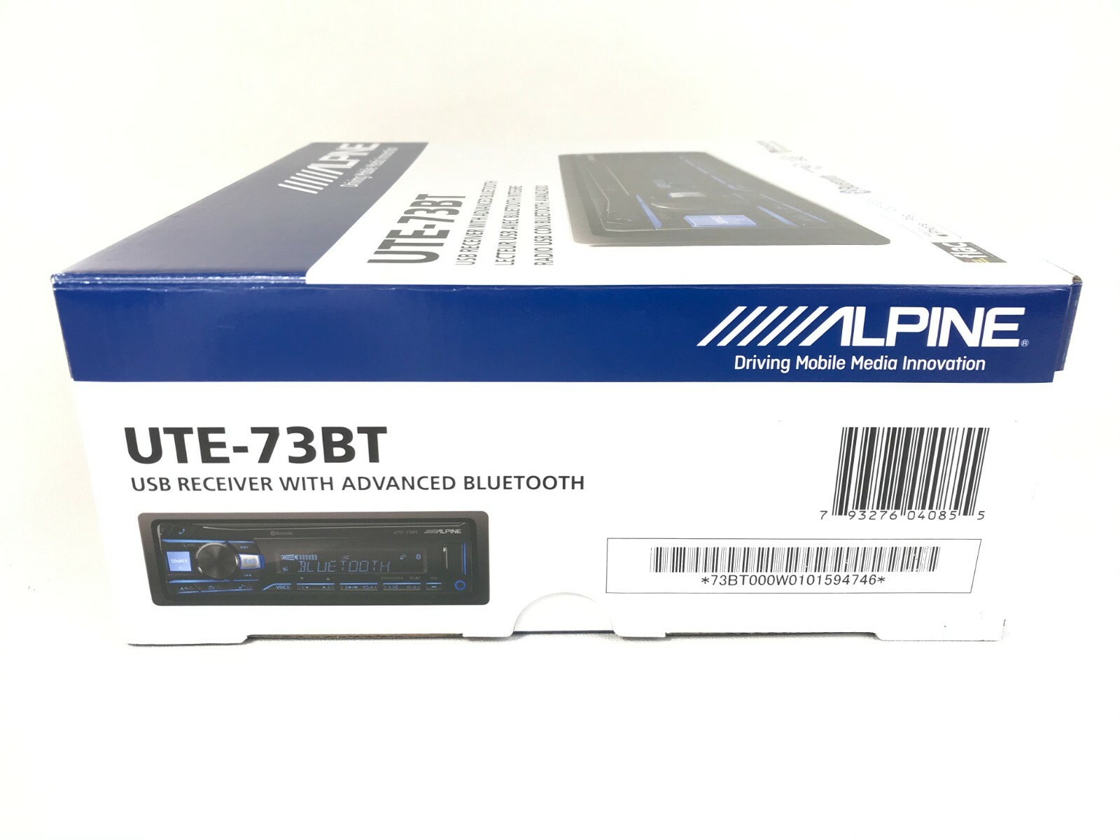 Alpine UTE-73BT Bluetooth Media Player iPhone Android Pandora AM FM USB Aux 6-Ch